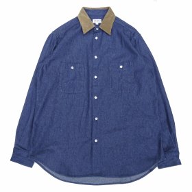 新入荷情報 SERO (セロ) LONG SLEEVE DOUBLE POCKET SHIRT DENIM&CORDUROY インディゴが入荷しました
