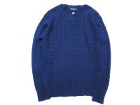 Original Blues (オリジナルブルース) CABLE CREWNECK ダークネイビー 