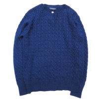 Original Blues (オリジナルブルース) CABLE CREWNECK ダークネイビー 