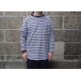 画像1: VINCENT ET MIREILLE (ヴァンソン エ ミレイユ) 3/4 CREW NECK STRIPED BIG T-SHIRT ボーダー (1)