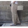 画像9: RICCARDO METHA (リカルドメッサ) ONE TUCK WIDE TROUSER カーキ