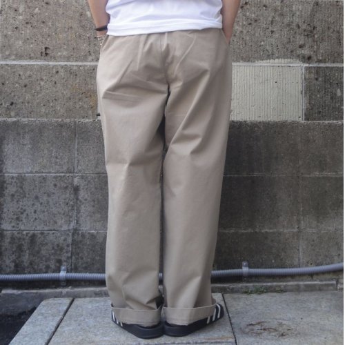 他の写真3: RICCARDO METHA (リカルドメッサ) ONE TUCK WIDE TROUSER カーキ