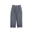 画像1: RICCARDO METHA (リカルドメッサ) ONE TUCK WIDE TROUSER WOOL グレー (1)