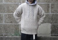 CARRAIG DONN (キャレイグドン) CABLE KNIT ブラウン