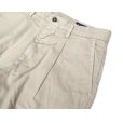 画像3: RICCARDO METHA (リカルドメッサ) ONE TUCK WIDE TROUSERS COTTON LINEN ベージュ