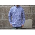 画像1: SERO (セロ) BUTTON DOWN SHIRTS L/S gingham ブルー (1)