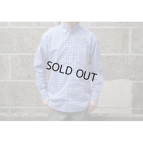 画像1: SERO (セロ) BUTTON DOWN SHIRTS L/S gingham ブルー