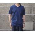 画像1: gicipi (ジチピ) V NECK POCKET T-Shirts ネイビー (1)