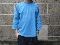 CAMBER (キャンバー) 8oz MAX WEIGHT CUT 8分袖 T-SHIRT GARMENT DYED サックス