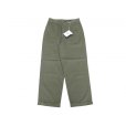 画像1: RICCARDO METHA (リカルドメッサ) 1TUCK WIDE TROUSERS TWILL オリーブ (1)