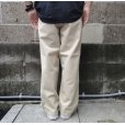 画像8: RICCARDO METHA (リカルドメッサ) ONE TUCK WIDE TROUSERS TWILL ベージュ (カーキ)