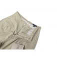 画像3: RICCARDO METHA (リカルドメッサ) ONE TUCK WIDE TROUSERS TWILL ベージュ (カーキ)