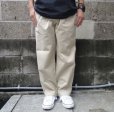 画像6: RICCARDO METHA (リカルドメッサ) ONE TUCK WIDE TROUSERS TWILL ベージュ (カーキ)