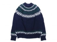 GUERNSEY WOOLLENS (ガンジーウーレンズ) ICEMAN CREW NECK ネイビー　