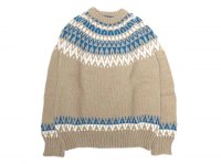 GUERNSEY WOOLLENS (ガンジーウーレンズ) ICEMAN CREW NECK ベージュ