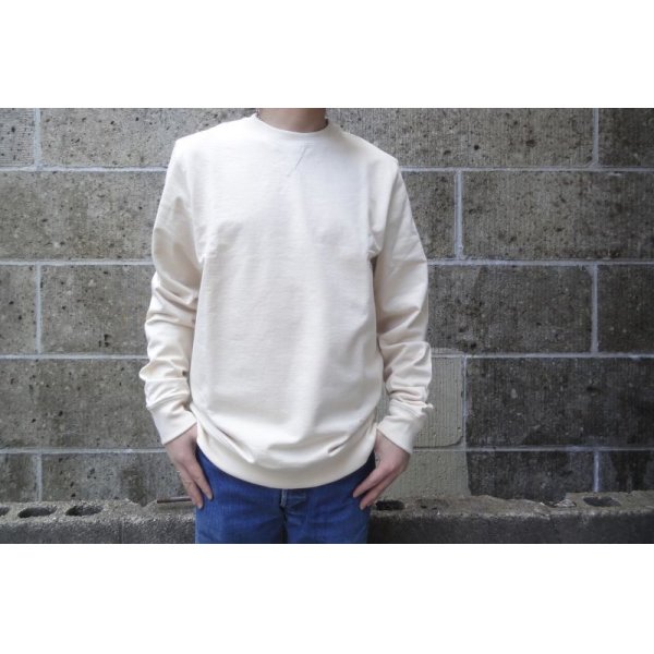 画像1: Article 10. (アーティクルテン.) SUPIMA COTTON SWEAT SHIRT エクリュ