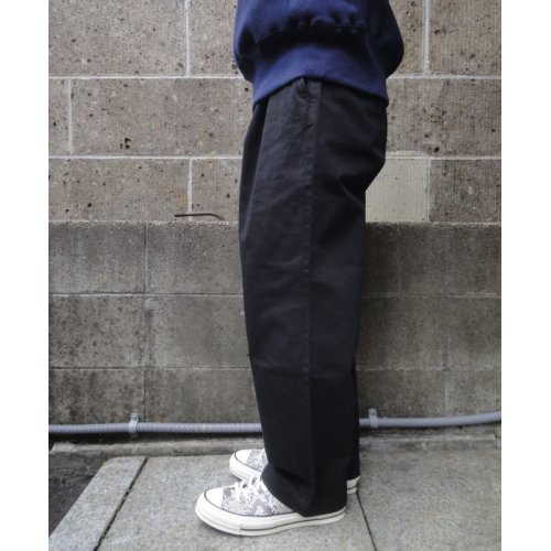 他の写真2: RICCARDO METHA (リカルドメッサ) 1TUCK WIDE TROUSERS DRAGON TWILL ブラック