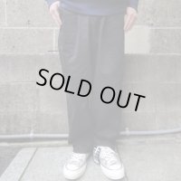 RICCARDO METHA (リカルドメッサ) 1TUCK WIDE TROUSERS DRAGON TWILL ブラック