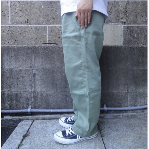 他の写真2: RICCARDO METHA (リカルドメッサ) ONE TUCK WIDE TROUSERS COTTON LINEN ミント