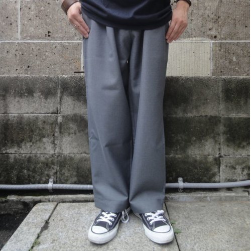 他の写真1: RICCARDO METHA (リカルドメッサ) ONE TUCK WIDE TROUSER WOOL グレー