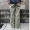 画像8: RICCARDO METHA (リカルドメッサ) 1TUCK WIDE TROUSERS TWILL オリーブ