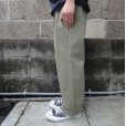 画像7: RICCARDO METHA (リカルドメッサ) 1TUCK WIDE TROUSERS TWILL オリーブ