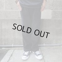 RICCARDO METHA (リカルドメッサ) 1TUCK WIDE TROUSERS コーデュロイ ブラック