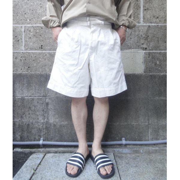 画像1: 80's ITALIAN WHITE GURKHA SHORTS ミントコンディション