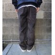 画像3: RICCARDO METHA (リカルドメッサ) 1TUCK WIDE TROUSERS CORDUROY マロン (3)