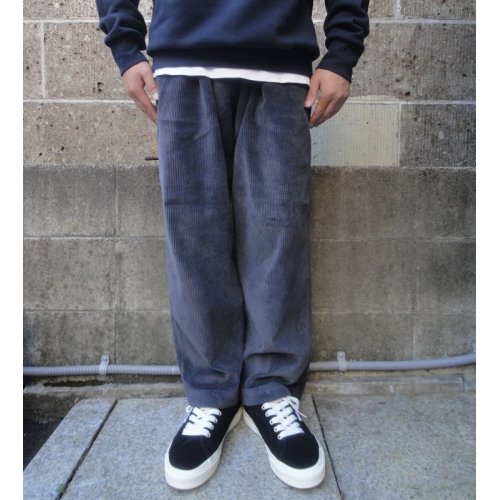 他の写真1: RICCARDO METHA (リカルドメッサ) 1TUCK WIDE TROUSERS コーデュロイ グレー