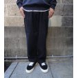 画像1: RICCARDO METHA (リカルドメッサ) DENIM ONE WASH 1TUCK WIDE ブラック (1)