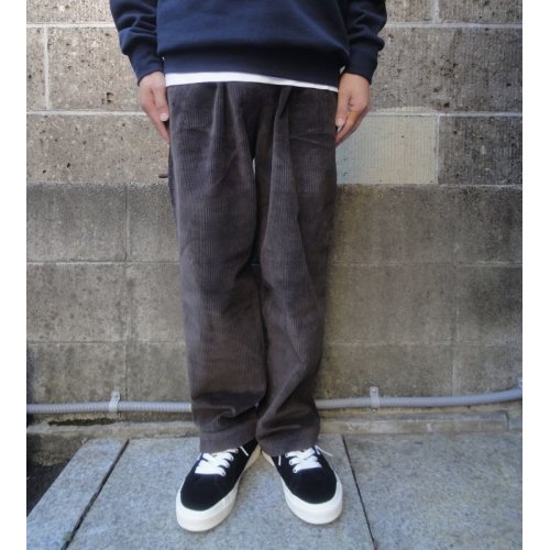 他の写真1: RICCARDO METHA (リカルドメッサ) 1TUCK WIDE TROUSERS CORDUROY マロン