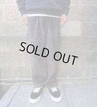 RICCARDO METHA (リカルドメッサ) 1TUCK WIDE TROUSERS CORDUROY マロン