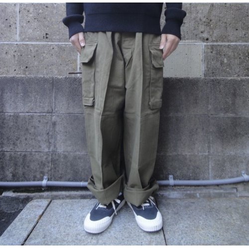 他の写真1: Deadstock (デッドストック) FRENCH MILITARY M-47 FIELD PANTS Washed