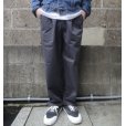 画像1: RICCARDO METHA (リカルドメッサ) 1TUCK WIDE TROUSERS DRAGON TWILL チャコール (1)