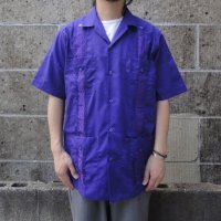 MY CUBAN STORE (マイキューバンストア) S/S GUAYABERA SHIRT パープル