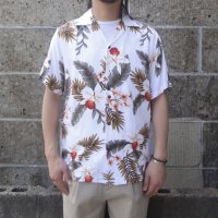 TWO PALMS (トゥーパームス) S/S Hawaiian Shirt HAWAIIAN ORCHID ホワイト