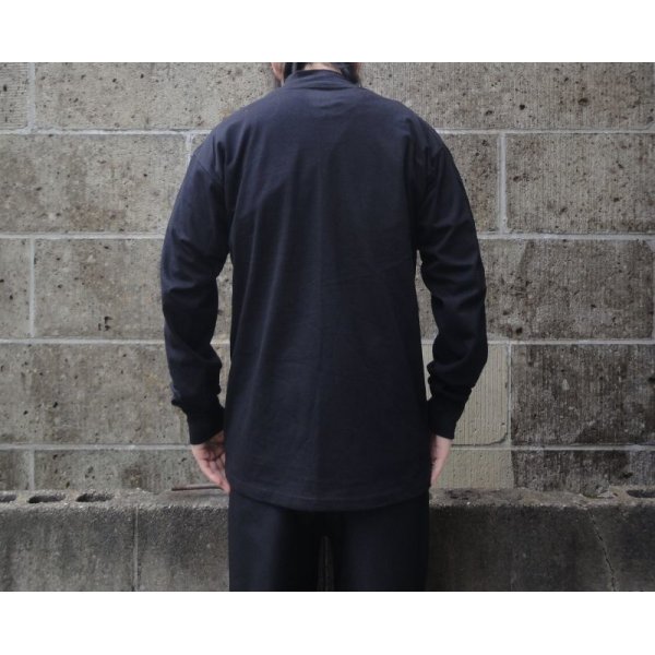 画像3: LIFEWEAR (ライフウェア) LONG SLEEVE MOCK NECK TEE ブラック