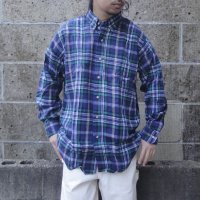 Deadstock 90's CLEVE (クリーブ) ライトフランネルシャツ B PLAID