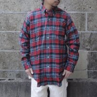 Deadstock 90's CLEVE (クリーブ) ライトフランネルシャツ D PLAID