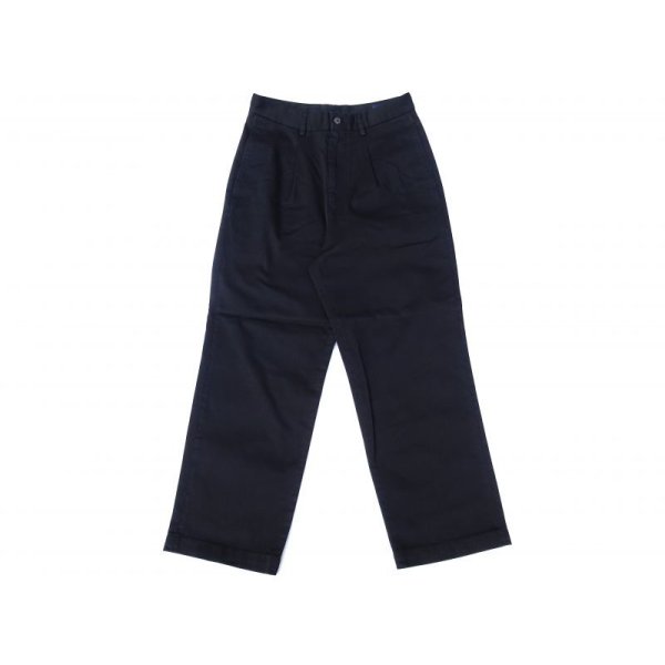 画像1: RICCARDO METHA (リカルドメッサ) 1TUCK WIDE TROUSERS ブラック