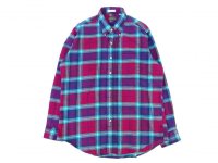 Deadstock 90's CLEVE (クリーブ) ライトフランネルシャツ A PLAID washed