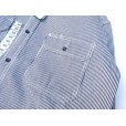 画像4: KEY (キー) Long Sleeve Button Front Logger Shirt ヒッコリーストライプ