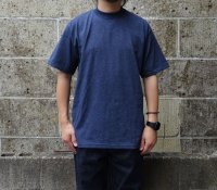 CalCru (カルクルー) 5.5oz Adult 1/16 microstripe T-shirt ネイビー