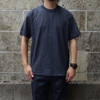 CalCru (カルクルー) 5.5oz Adult 1/16 microstripe T-shirt ブラック