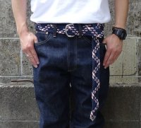 Brushy Creek Belt & Buckle Co. (ブラッシークリーク) Nylon Web Belt ネイビー