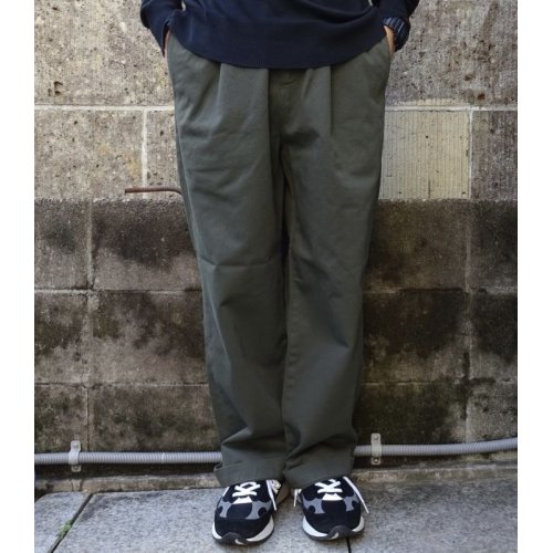 他の写真1: RICCARDO METHA (リカルドメッサ) 1TUCK WIDE TROUSERS オリーブ