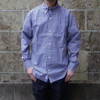 GAMBERT SHIRT (ギャンバートシャツ) B/D SHIRT BROADCLOTH GINGHAM CHECKS ネイビーギンガム