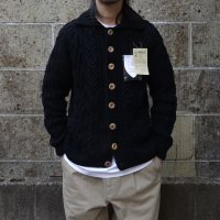 INVERALLAN (インバーアラン) 3A Lumber Cardigan Denim Cotton ブラックデニム