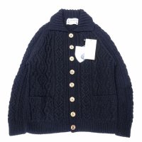 INVERALLAN (インバーアラン) 3A Lumber Cardigan Denim Cotton ブラックデニム